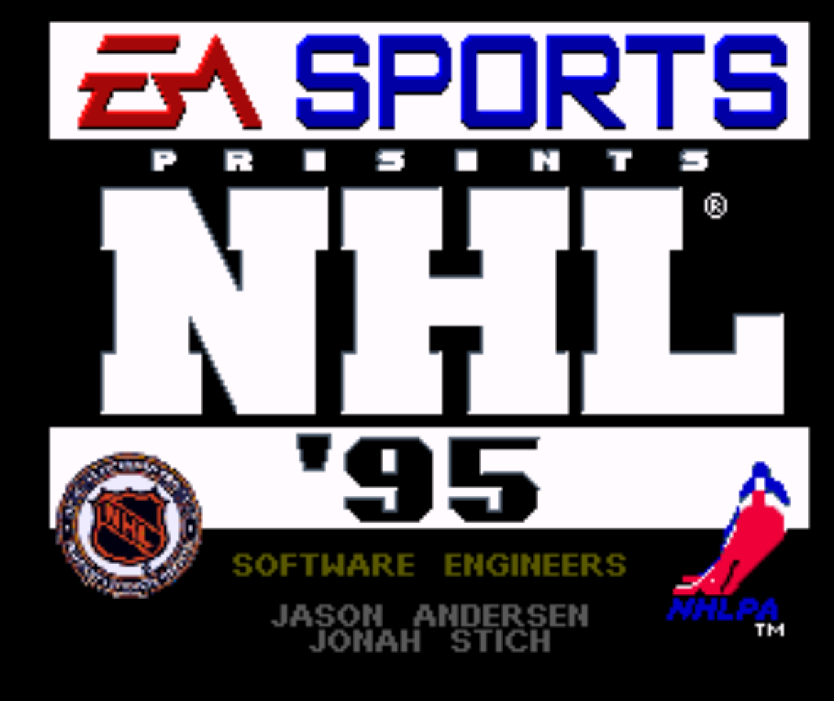 NHL 95 Sports Title Screen